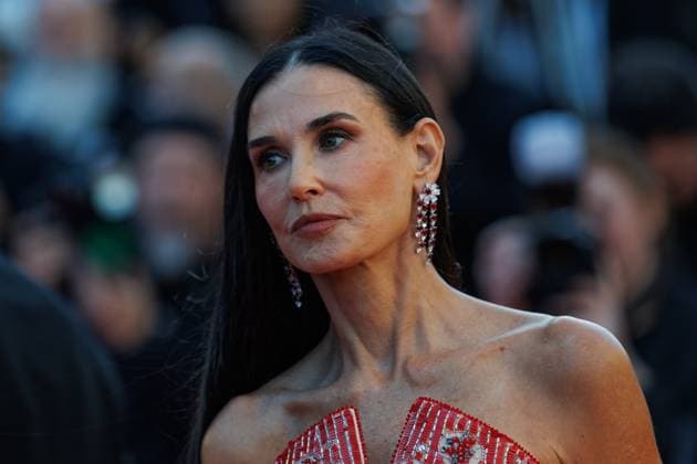 Festival de Cannes Carpet Kinds of Kindness Demi Moore at the premiere Kinds of Kindness during the 77th Cannes International Film Festival at the Palais de Festival in Cannes on 17 05 2024 Copyright: xEventpressxKochanx