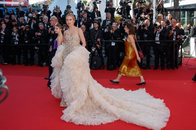 Festival de Cannes Carpet Kinds of Kindness Kimberley Garner at the premiere Kinds of Kindness during the 77th Cannes International Film Festival at the Palais de Festival in Cannes on 17 05 2024 Copyright: xEventpressxKochanx