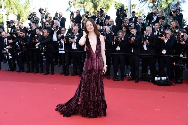Emma Stone at the KINDS OF KINDNESS premiere at the 77th Cannes Film Festival 17 05 2024