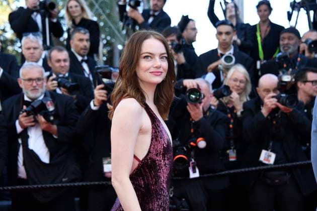 Emma Stone at the KINDS OF KINDNESS premiere at the 77th Cannes Film Festival 17 05 2024