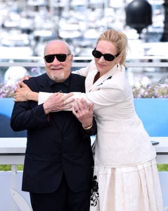 Cannes, 77th Cannes Film Festival 2024 Photocall film Oh, Canada In the photo: Paul Schrader, Uma Thurman  Copyright: xAlbertoxTerenghix xipa-agency.nex xPoolxPhotoxEventsx03x IPA_Agency_IPA46213604