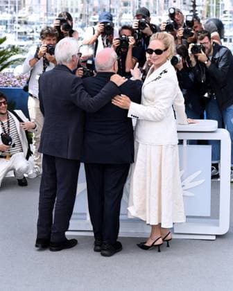 Cannes, 77th Cannes Film Festival 2024 Photocall film Oh, Canada In the photo: Uma Thurman, Pul Schrader, Richard Gere  Copyright: xAlbertoxTerenghix xipa-agency.nex xPoolxPhotoxEventsx03x IPA_Agency_IPA46213690