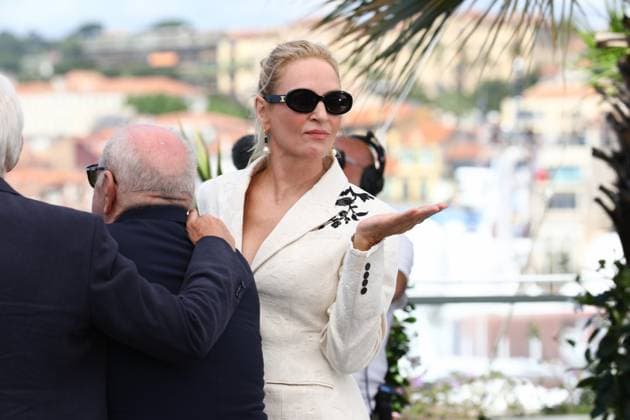 May 18, 2024, Cannes, Cote D azur, France: UMA THURMAN poses during the Oh, Canada photocall at the 77th Annual Cannes Film Festival at Palais des Festivals in Cannes, France Cannes France - ZUMAc179 20240518_zep_c179_056 Copyright: xMickaelxChavetx