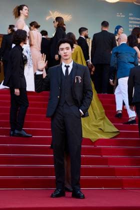 CANNES, FRANCE - MAY 17: Actor Simon Gong Jun attends the Kinds of Kindness Red Carpet during the 77th Annual Cannes Film Festival at Palais des Festivals on May 17, 2024 in Cannes, France.  Copyright: xVCGx 111496790049