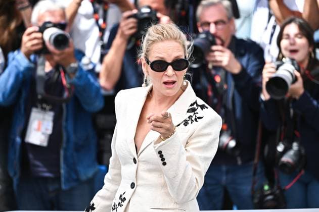 News - Oh, Canada Photocall - The 77th Annual Cannes Film Festival Uma Thurman attends the Oh, Canada Photocall at the 77th annual Cannes Film Festival at Palais des Festivals on May 18, 2024 in Cannes, France. Cannes Palais des Festival France Copyright: xStefanosxKyriazisx xLiveMediax LPN_1358153