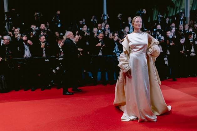 77eme Festival International du Film de Cannes Montee des marches du film Oh Canada 77th International Cannes Film Festival Red Carpet of Oh Canada movie 305096 2024 05 17 Alpes Maritimes Cannes France Thurman, Uma  Copyright: xSergexArnalx xStarfacex STAR_305096_021