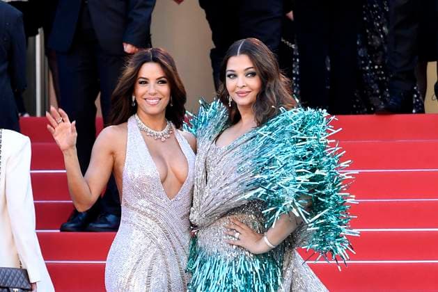 Eva Longoria and Aishwarya Rai at the Kind of Kindness film premiere on 17 05 2024 in Cannes Cannes Film Festival 2024 Kind of Kindness film premiere