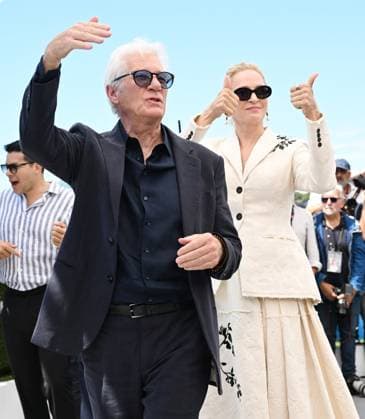Entertainment Bilder des Tages American actor Richard Gere and actress Uma Thurman attend the photo call for Oh Canada at the 77th Cannes Film Festival in Cannes, France on Saturday, May 18, 2024.  CAN20240518155 RUNExHELLESTAD