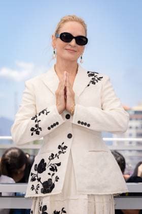 Cannes - Oh Canada Photocall Uma Thurman attends the Oh, Canada Photocall at the 77th annual Cannes Film Festival at Palais des Festivals on May 18, 2024 in Cannes, France. Photo by ShootPix ABACAPRESS.COM Cannes France  Copyright: xShootpix ABACAx