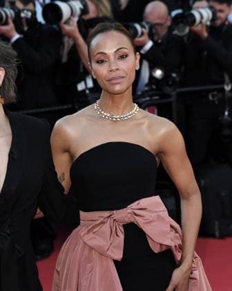 77th Cannes Film Festival 2024, Red carpet film Emilia PÃ rez Cannes, 77th Cannes Film Festival 2024, Red carpet film Emilia PÃ rez In the photo: Zoe Saldana Cannes France  Copyright: xIPA ABACAx