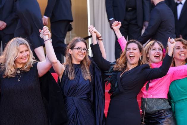 Cannes - Emilia Perez Screening France s Deputy Minister for Gender Equality Aurore Berge, Vahina Giocante attends the Emilia Perez Red Carpet at the 77th annual Cannes Film Festival at Palais des Festivals on May 18, 2024 in Cannes, France. Photo by Shootpix ABACAPRESS.COM Cannes France  Copyright: xShootpix ABACAx