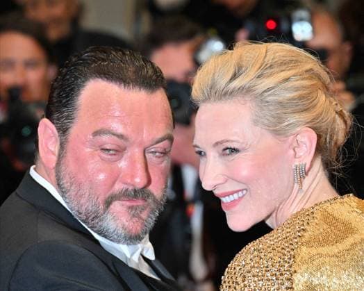 Cannes, 77th Cannes Film Festival 2024, Red Carpet Rumours Cannes, 77th Cannes Film Festival 2024, Red Carpet Rumours In the photo: Denis MÃ nochet, Cate Blanchett Cannes France  Copyright: xIPA ABACAx
