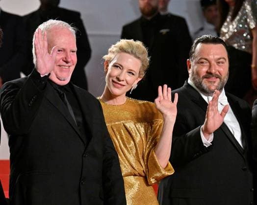Cannes, 77th Cannes Film Festival 2024, Red Carpet Rumours In the photo: Denis MÃ nochet, Cate Blanchett  Copyright: xManuelexMangiarottix xipa-agencyx xPoolxPhotoxEventsx03x IPA_Agency_IPA46235848