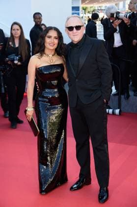 Cannes Emilia Perez Red Carpet NG Francois-Henri Pinault and Salma Hayek attending the ?Emilia Perez? Screening and Red Carpet at Palais Des Festivals in Cannes, France on May 18 2024 as part of the 77th Cannes Film Festival. Photo by Nicolas Genin ABACAPRESS.COM Cannes France  Copyright: xGeninxNicolas ABACAx