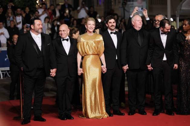 Cannes Rumours Screening DB Philipp Kreuzer, Liz Jarvis, Charles Dance, Nikki Amuka-Bird, Galen Johnson, Evan Johnson, Guy Maddin, Cate Blanchett, Denis MÃ nochet, Roy Dupuis, Rolando Ravello attending the Rumours Red Carpet at the 77th annual Cannes Film Festival at Palais des Festivals on May 18, 2024 in Cannes, France. Photo by David Boyer ABACAPRESS.COM Cannes France  Copyright: xBoyerxDavid ABACAx