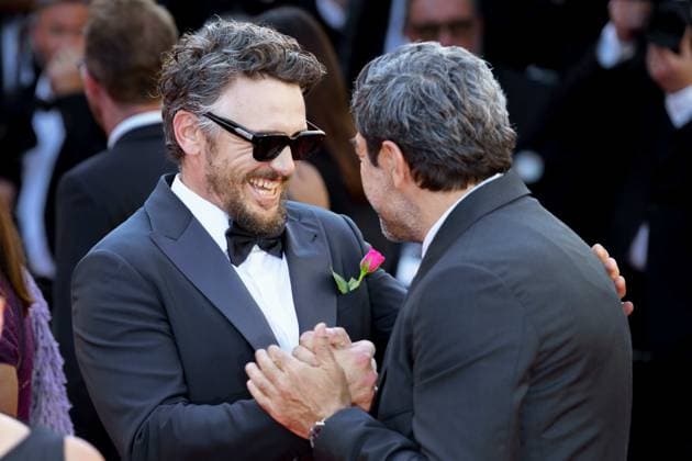 Cannes, France 18th May, 2024 James Franco and Tomer Sisley attends Emilia PeÌrez Screening red carpet at the 77th annual Cannes Film Festival at Palais des Festivals on May 18, 2024 in Cannes, France CINEMA 77eme Festival de Cannes Red Carpet du film Emilia Perez 18 05 2024 NorbertScanella Panoramic 
