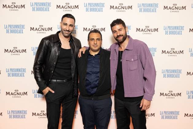 magnum day3 photocall Cyril Benzaquen, Adil Rami Photocall La Prisonniere de Bordeaux at Magnum Beach party during the 77th Cannes International Film Festival on May 18, 2024 Cannes France Jeremy Melloul Magnum Cannes via Bestimage Photocall La Prisonniere de Bordeaux at Magnum Beach party during the 77th Cannes International Film Festival on May 18, 2024 Cannes France  Copyright: xJeremyxMelloulx xMagnumxCannesxviaxBestimagexJeremyxMelloulx xMagnumxCannesxviaxBestimagex