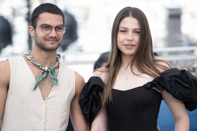 Annual Cannes Film Festival - Three Kilometres Photocall - Cannes DN Ciprian Chiujdea and Ingrid Micu-Berescu attend the Trei Kilometri Pana La Capatul Lumii (Three Kilometres to the end of the World) Photocall at the 77th annual Cannes Film Festival at Palais des Festivals on May 18, 2024 in Cannes, France. Photo by David NIVIERE ABACAPRESS.COM CANNES France  Copyright: xNivierexDavid ABACAPRESS.COMx