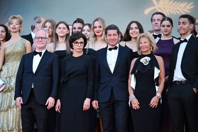 77eme Festival International du Film de Cannes Marches du film Emilia Perez 77th International Cannes Film Festival Red carpet of Emilia Perez movie Festival de Cannes 2024 77e Ã dition Montee Emilia Perez Thierry Fremaux, Rachida Dati, David Lisnard, Iris Knobloch 305160 2024 05 18 Cannes France  Copyright: xLionelxGuericolas MPPx STAR_305160_016