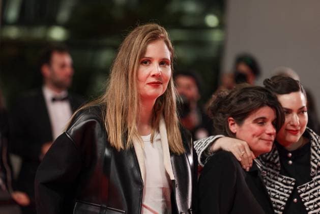 Cannes Les Femmes Au Balcon Screening DB Justine Triet attends the Les Femmes Au Balcon (The Balconettes) Red Carpet at the 77th annual Cannes Film Festival at Palais des Festivals on May 18, 2024 in Cannes, France. ( Photo by David Boyer ABACAPRESS.COM Cannes France  Copyright: xBoyerxDavid ABACAx
