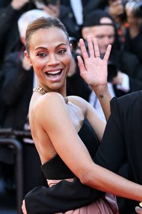 77eme Festival International du Film de Cannes Marche du film Emilia Perez 77th International Cannes Film Festival Red carpet of Emilia Perez movie Festival de Cannes 2024 77e Ã dition Montee Emilia Perez Zoe Saldana 305160 2024 05 18 Cannes France  Copyright: xLionelxGuericolas MPPx STAR_305160_150