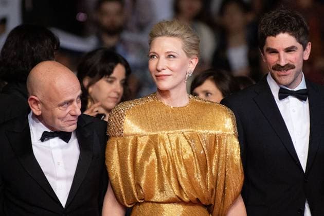 Cannes Rumours Premiere Rolando Ravello, Cate Blanchett and Evan Johnson attending the Rumours Premiere as part of the 77th Cannes International Film Festival in Cannes, France on May 18, 2024. Photo by Aurore Marechal ABACAPRESS.COM Cannes France  Copyright: xMarechalxAurore ABACAx