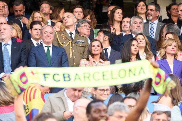18-05-2024 Zaragoza Queen Letizia attend the final of the Spanish Copa de su Majestad Football 2023 2024 between FC Barcelona and Real Sociedad at the La Romareda in Zaragoza. No Spain Â  Copyright: xPPEx