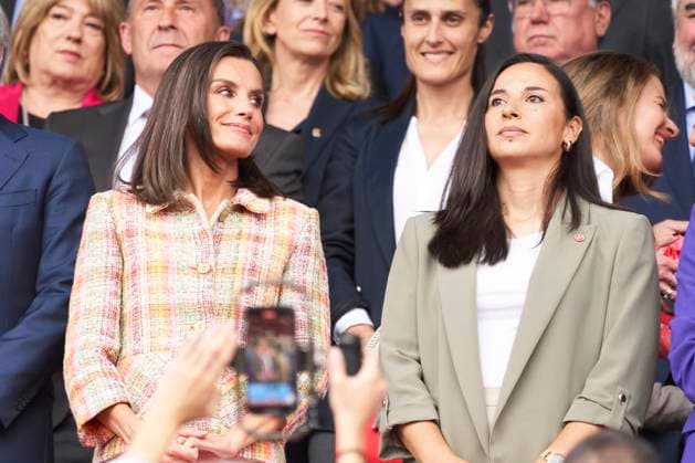 18-05-2024 Zaragoza Queen Letizia attend the final of the Spanish Copa de su Majestad Football 2023 2024 between FC Barcelona and Real Sociedad at the La Romareda in Zaragoza. No Spain Â  Copyright: xPPEx