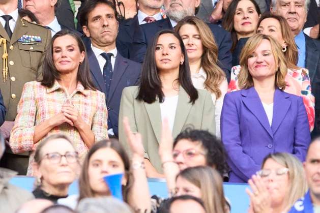 18-05-2024 Zaragoza Queen Letizia attend the final of the Spanish Copa de su Majestad Football 2023 2024 between FC Barcelona and Real Sociedad at the La Romareda in Zaragoza. No Spain Â  Copyright: xPPEx