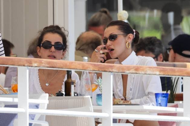 Bella Hadid At Eden Roc - Antibes Bella Hadid at Eden Roc hotel in Antibes, France on May 18, 2024, during the 77th annual Cannes film festival. Photo by ABACAPRESS.COM Antibes France  Copyright: xABACAx