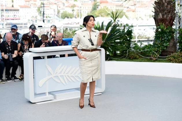 CANNES, FRANCE MAY 19 G D Adriana PAZ, actress, during the photocall of the film Â Emilia Perez in Competition at the 77th Cannes Film Festival at the Palais des Festivals on May 19, 2024 in Cannes, France CELEBRITES 77eme Festival de Cannes Photocall 19 05 2024 ValentinaClaret Panoramic 
