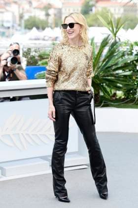 CANNES, FRANCE MAY 19 G D Cate BLANCHETT, actress, executive producer, during the photocall of the film Rumors projected Hors Competition at the 77th Cannes Film Festival at the Palais des Festivals on May 19, 2024 in Cannes, France CELEBRITES 77eme Festival de Cannes Photocall 19 05 2024 ValentinaClaret Panoramic 