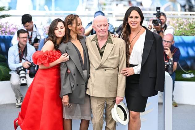 May 19, 2024, Cannes, Cannes, France: SELENA GOMEZ, ZOE SALDANA, KARLA SOFoÂA GASCoN and JACQUES AUDIARD attend the Emilia Perez Photocall at the 77th annual Cannes Film Festival at Palais des Festivals on May 19, 2024 in Cannes, France. Cannes France - ZUMAk160 20240519_zip_k160_008 Copyright: xStefanosxKyriazisx