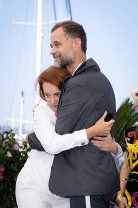 Cannes - Savages Photocall Laetitia Dosch and Claude Barras attend the Sauvages (Savages) photocall at the 77th annual Cannes Film Festival at Palais des Festivals on May 19, 2024 in Cannes, France Photo by Shootpix ABACAPRESS.COM Cannes France  Copyright: xShootpix ABACAx
