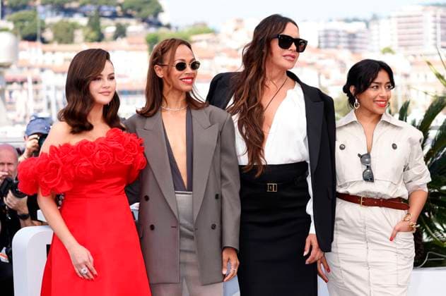 Selena Gomez, Zoe Saldana, Karla Sofia Gascon and Adriana Paz at the photocall for the feature film Emilia Perez at the Festival de Cannes 2024 77 Cannes International Film Festival at the Palais des Festivals Cannes, 19 05 2024 Foto:xD.xBedrosianx xFuturexImagex emilia_4505