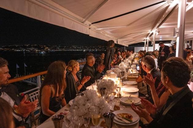 Cannes - Women In Cinema Gala AAR Dinner of the ?Women In Cinema? gala at hotel Eden Roc at Cap d?Antibes, as part of 77th edition of Cannes Film Festival, in Cannes, France, on May 18, 2024. Photo by Ammar Abd Rabbo ABACAPRESS.COM Cannes France  Copyright: xAbdxRabboxAmmar ABACAx