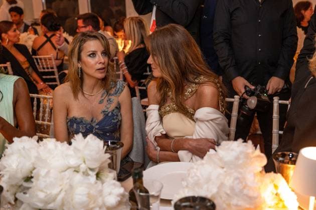 Cannes - Women In Cinema Gala AAR L-R : Alejandra Silva and Carla Bruni-Sarkozy attend the ?Women In Cinema? gala at hotel Eden Roc at Cap d?Antibes, as part of 77th edition of Cannes Film Festival, in Cannes, France, on May 18, 2024. Photo by Ammar Abd Rabbo ABACAPRESS.COM Cannes France  Copyright: xAbdxRabboxAmmar ABACAx