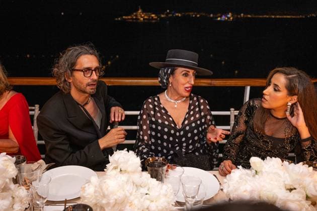 Cannes - Women In Cinema Gala AAR L-R : Simone Marchetti, Rossy de Palma, Jomana Al Rashid attend the ?Women In Cinema? gala at hotel Eden Roc at Cap d?Antibes, as part of 77th edition of Cannes Film Festival, in Cannes, France, on May 18, 2024. Photo by Ammar Abd Rabbo ABACAPRESS.COM Cannes France  Copyright: xAbdxRabboxAmmar ABACAx