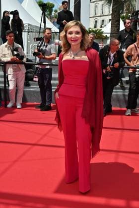 Cannes, France: Cannes, 77th Cannes Film Festival 2024, Red Carpet Limonov - The Ballad In the photo: Silvia Damiani Cannes France  - ZUMAp169 20240519_zea_p169_856 Copyright: xManuelexMangiarottix