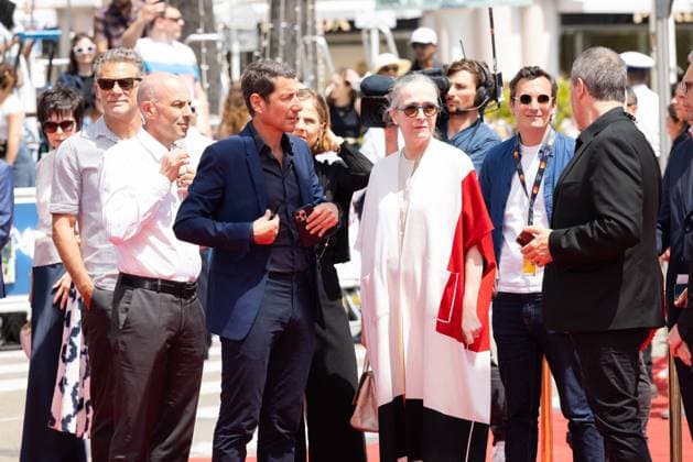 Cannes - Limonov - The Ballad Screening Delphine Ernotte and David Lisnard attend the Limonov - The Ballad Red Carpet at the 77th annual Cannes Film Festival at Palais des Festivals on May 19, 2024 in Cannes, France. Photo by Shootpix ABACAPRESS.COM Cannes France  Copyright: xShootpix ABACAx