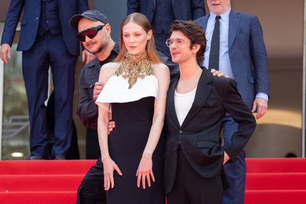 Cannes - Limonov - The Ballad Screening Kirill Serebrennikov, Cannes Film Festival director Thierry FrÃ maux, Victoria Miroshnichenko and Ben Whishaw attend the Limonov - The Ballad Red Carpet at the 77th annual Cannes Film Festival at Palais des Festivals on May 19, 2024 in Cannes, France Photo by Shootpix ABACAPRESS.COM Cannes France  Copyright: xShootpix ABACAx