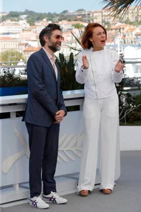 Le Proces Du Chien (Dog On Trial) photocall in Cannes CANNES, FRANCE - MAY 19: Laetitia Dosch and Mathieu Demy at the Le Proces Du Chien (Dog On Trial) photocall, at the 77th annual Cannes Film Festival at Palais des Festivals on May 19, 2024 in Cannes, France. CAP GOL GOL Cannes Provence-Alpes-CÃ te d Azur France Copyright: xRickxGold CapitalxPicturesx