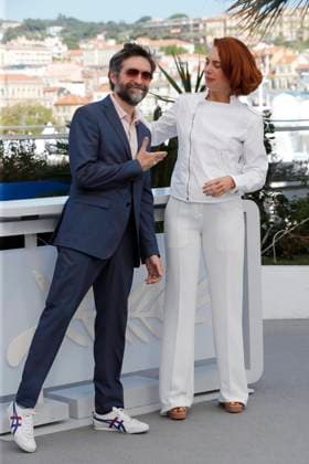 Le Proces Du Chien (Dog On Trial) photocall in Cannes CANNES, FRANCE - MAY 19: Laetitia Dosch and Mathieu Demy at the Le Proces Du Chien (Dog On Trial) photocall, at the 77th annual Cannes Film Festival at Palais des Festivals on May 19, 2024 in Cannes, France. CAP GOL GOL Cannes Provence-Alpes-CÃ te d Azur France Copyright: xRickxGold CapitalxPicturesx