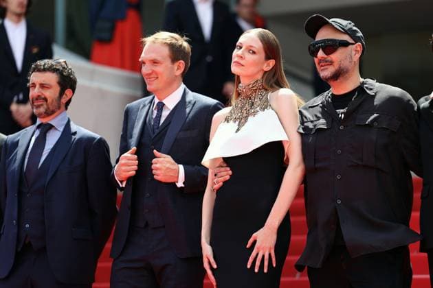 May 19, 2024, Cannes, Alpes-Maritimes, France: The Cannes Film Festival is taking place i Cannes; France from May 14 to 25; 2024. Andrey Burkovskiy; Viktoria Miroshnichenko; Kirill Serebrennikov; Ben Whishaw on the Red Carpet of the film Limonov - The Ballad Cannes France - ZUMAt227 20240519_zip_t227_003 Copyright: xMarinaxTakimotox