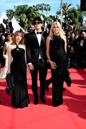 Cannes, 77th Cannes Film Festival 2024, Red Carpet Horizon: An American Saga In the photo: Vittorio Base, Tiziana Rocca  Copyright: xSimonexComix xipa-agency.netx xPoolxPhotoxEventsx03x IPA_Agency_IPA46270056