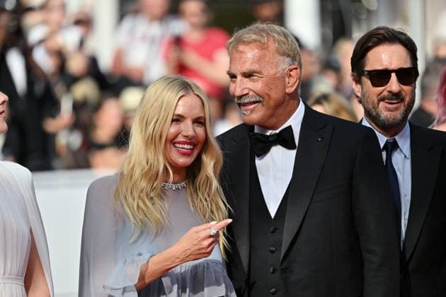 Cannes 2024 Premiere Horizon Sienna Miller, Kevin Costner attending the premiere of the movie Horizon during the 77th Cannes Film Festival in Cannes, France on May 19, 2024. Photo by Julien Reynaud APS-Medias ABACAPRESS.COM Cannes France  Copyright: xReynaudxJulien APS-Medias ABACAx
