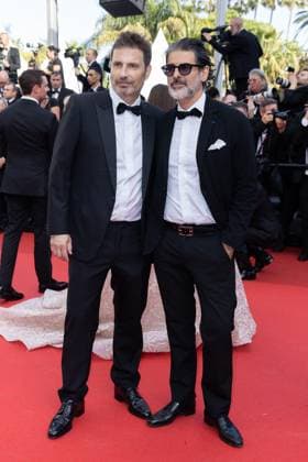 B MontÃ e des marches du film Â Horizon An american saga Â lors du 77eme Festival International du Film de Cannes Richard Orlinski, StÃ phane Hasbanian MontÃ e des marches du film Â Horizon An american saga Â lors du 77eme Festival International du Film de Cannes, au Palais des Festivals Ã Cannes Le 19 mai 2024 Olivier Borde Bestimage Red carpet of the movie Â Horizon An american saga Â during the 77th Cannes International Film Festival at the Palais des Festivals in Cannes, France On may 18th 2024 Cannes France  Copyright: xOLIVIERxBORDEx xBESTIMAGExOLIVIERxBORDEx xBESTIMAGEx
