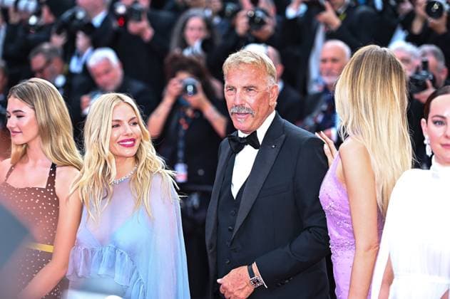 News - Horizon : An American Saga Red Carpet - The 77th Annual Cannes Film Festival Sienna Miller and Kevin Costner attend the Horizon: An American Saga Red Carpet at the 77th annual Cannes Film Festival at Palais des Festivals on May 19, 2024 in Cannes, France. Cannes Palais des Festival France Copyright: xStefanosxKyriazisx xLiveMediax LPN_1362619