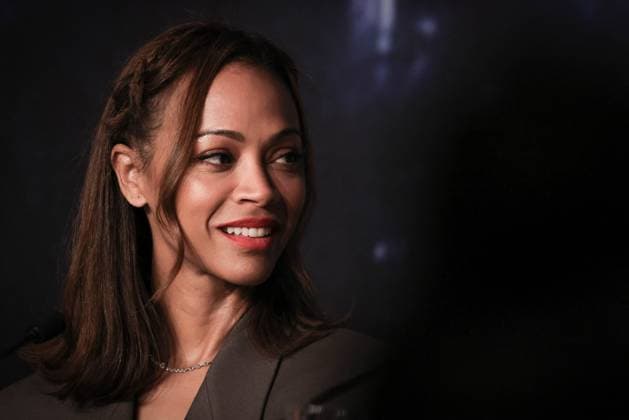Cannes Emilia Perez Press Conference DB Zoe Saldana attending the Emilia Perez press conference ahead of the 77th annual Cannes Film Festival at Palais des Festivals on May 19, 2024 in Cannes, France. Photo by Davids Boyer ABACAPRESS.COM Cannes France  Copyright: xBoyerxDavid ABACAx