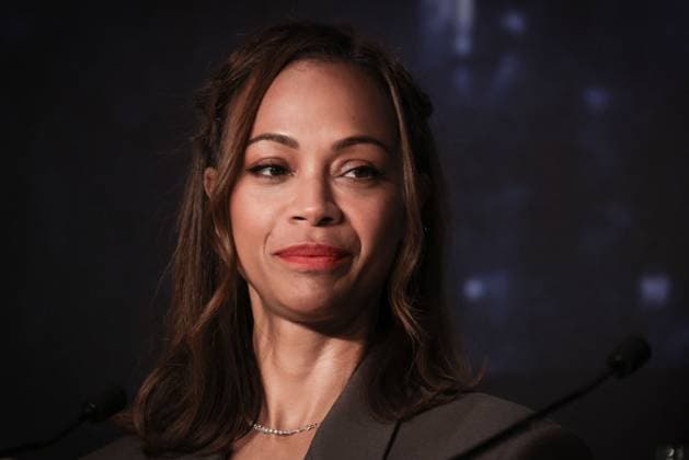 Cannes Emilia Perez Press Conference DB Zoe Saldana attending the Emilia Perez press conference ahead of the 77th annual Cannes Film Festival at Palais des Festivals on May 19, 2024 in Cannes, France. Photo by Davids Boyer ABACAPRESS.COM Cannes France  Copyright: xBoyerxDavid ABACAx